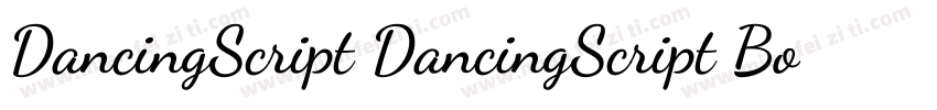 DancingScript DancingScript Bold字体转换
